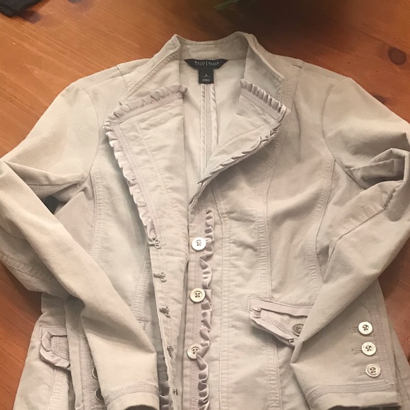 WHBM Light Grey Decorative  Jacket - Picture 4 of 8